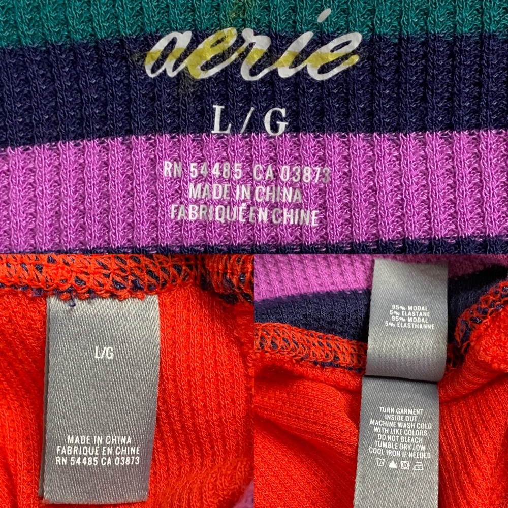 NWOT Aerie Red Jogger Pants With Pockets - Picture 9 of 9